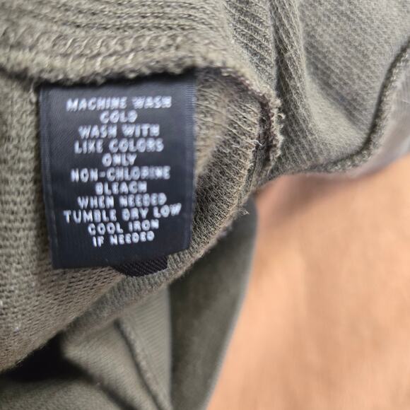 Ralph Lauren Black Label Mens Preppy Timeless Casual Waffle Knit Green Hoodie M - Picture 10 of 12